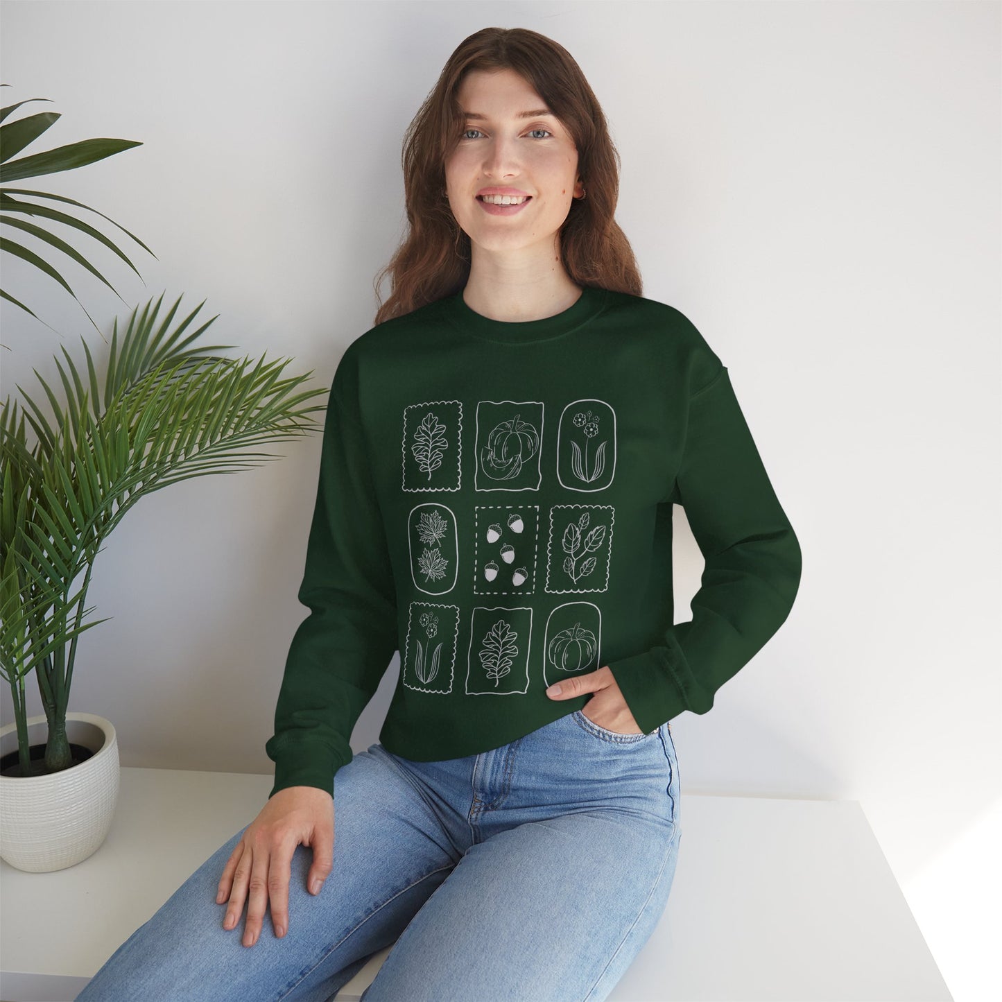 Fall Stamps Crewneck Sweatshirt