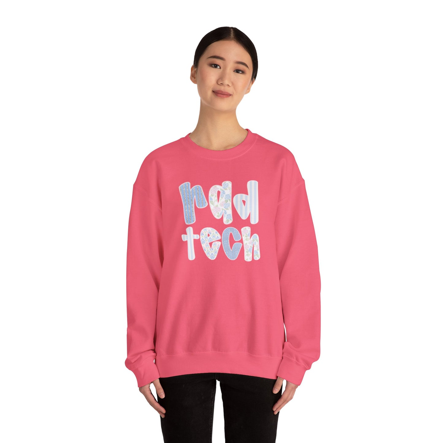 Rad Tech Crewneck Sweatshirt — Pastel Floral