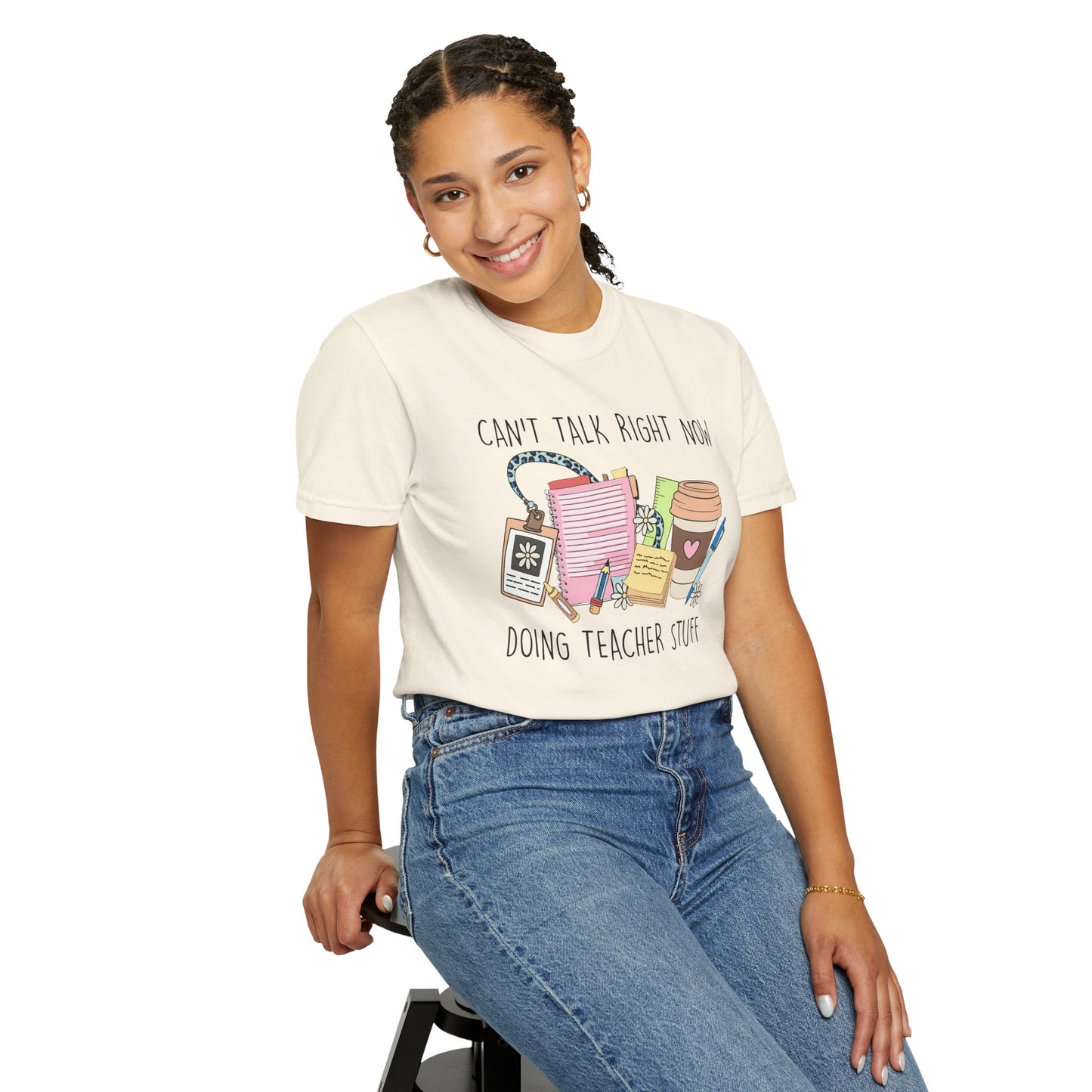 Can't Talk Right Now Teacher CC Tee