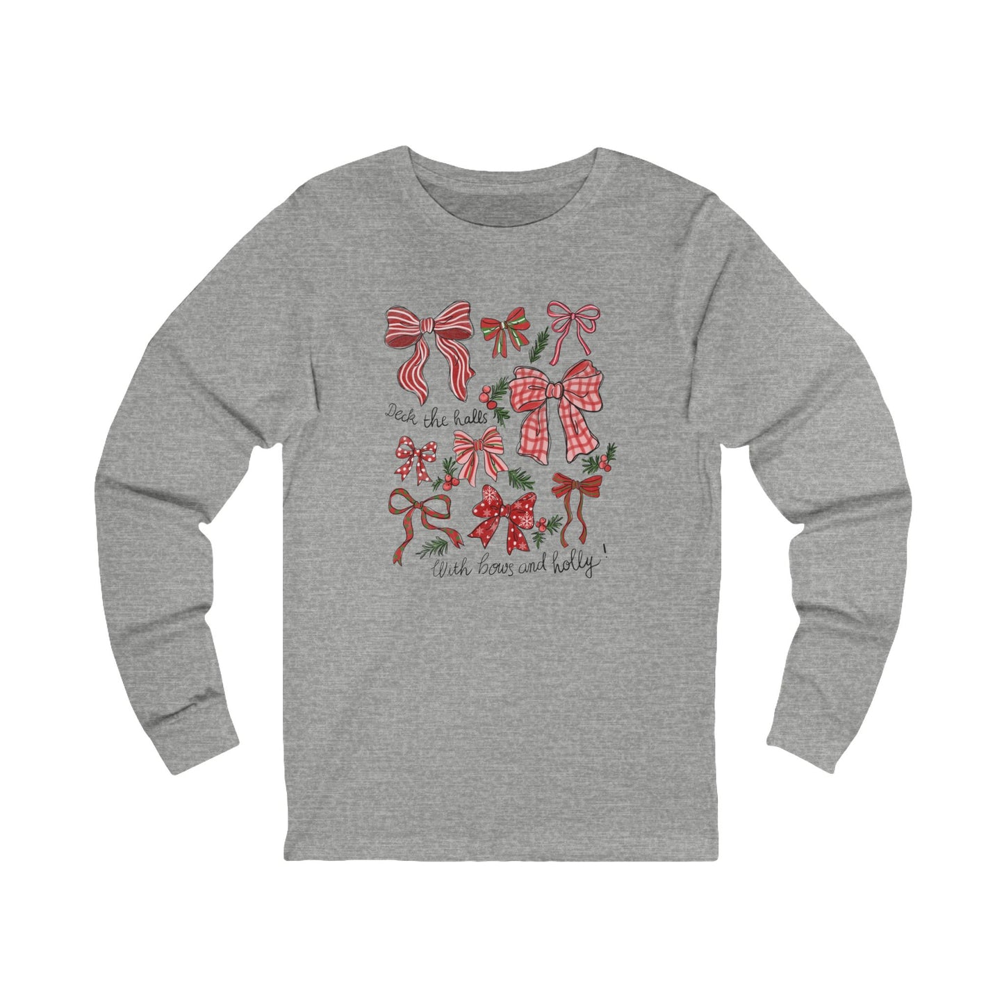 Bows & Holly Long-Sleeve Tee