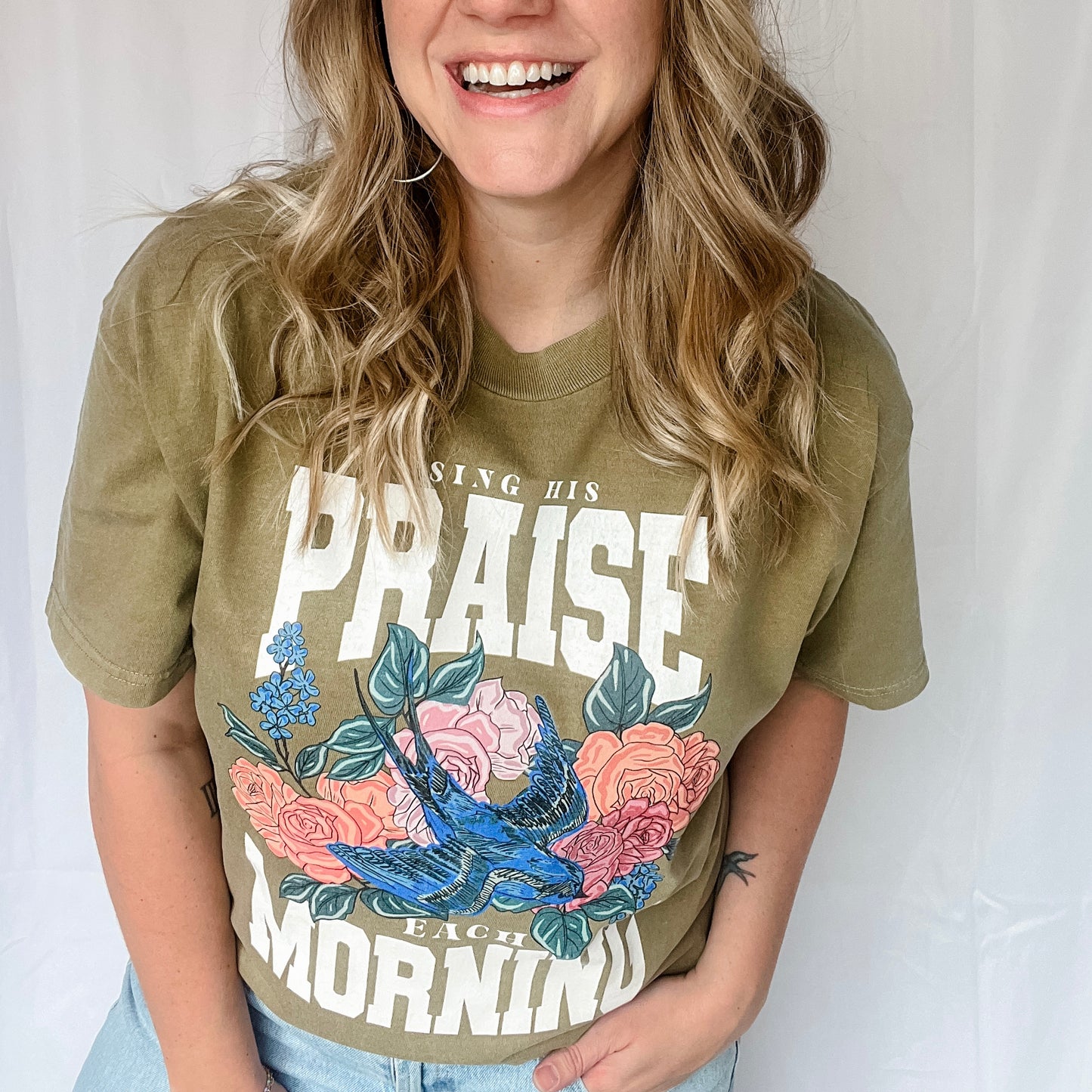 Sing His Praise Each Morning Tee