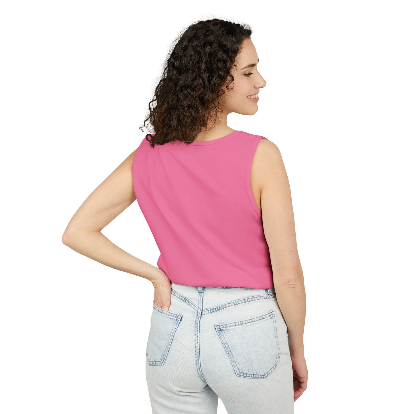 Raccoon Bubblegum Tank Top — Retro 'Hello' Graphic Summer Tee