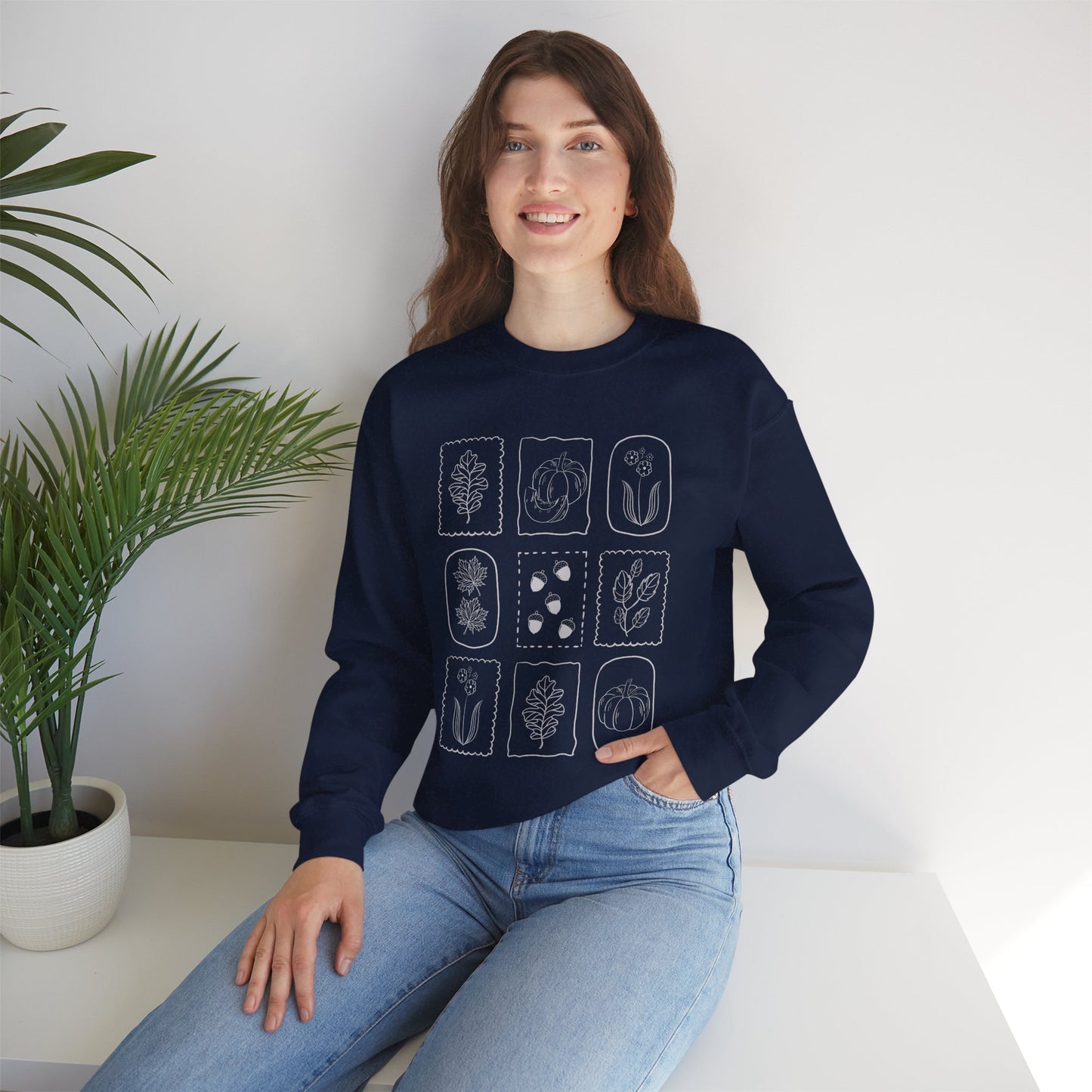Fall Stamps Crewneck Sweatshirt