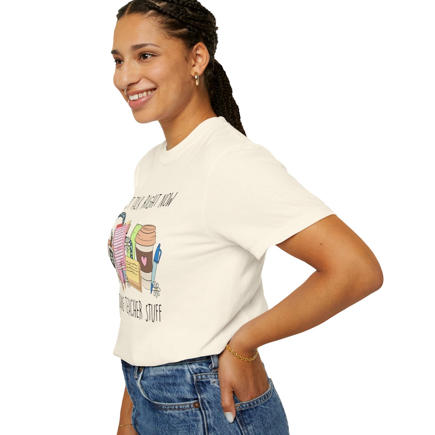 Can't Talk Right Now Teacher CC Tee