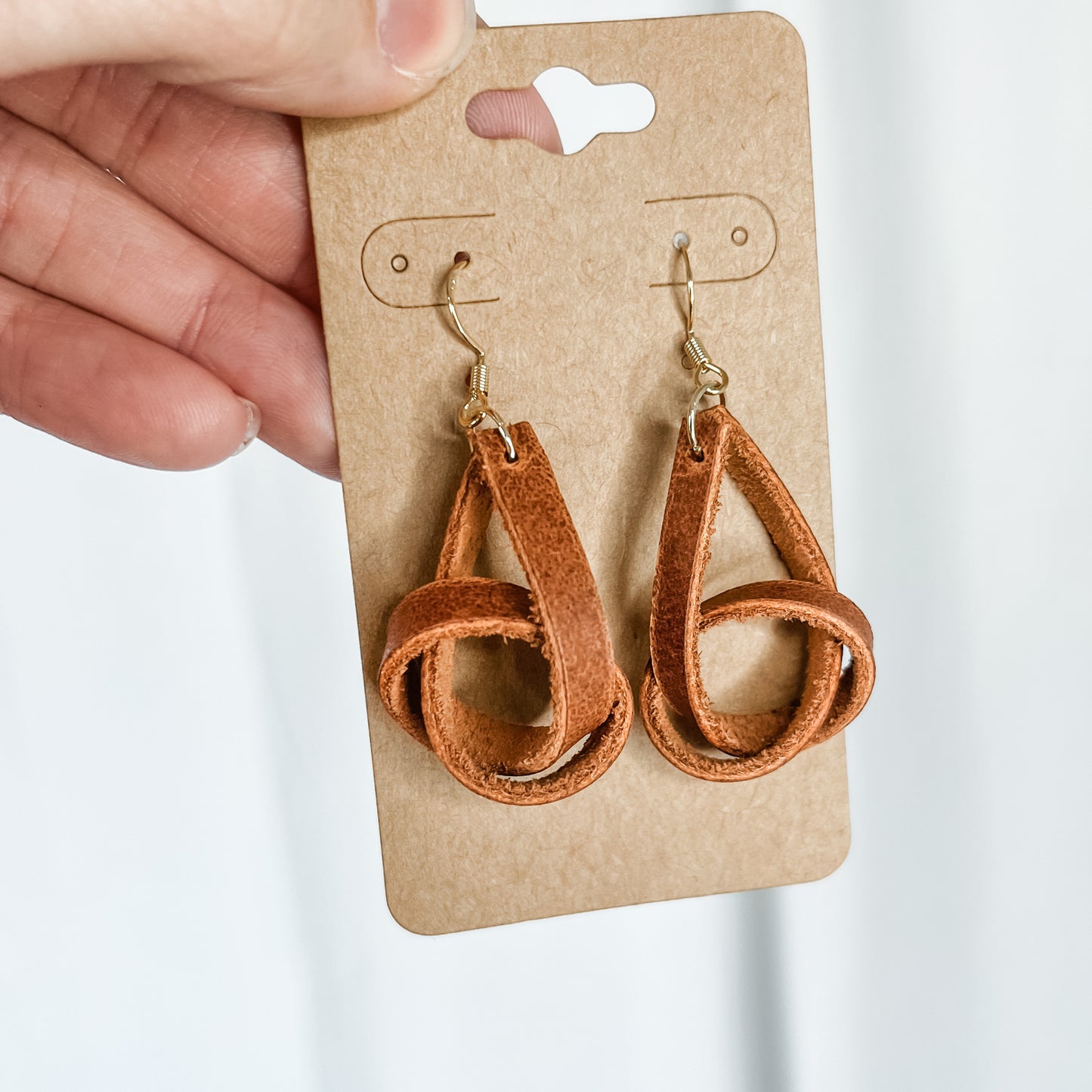 Leather Knot Dangles