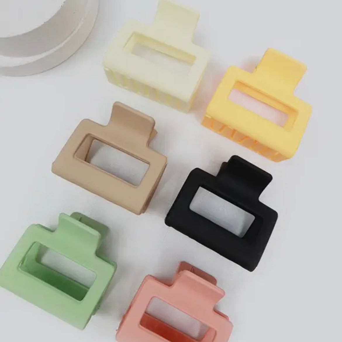 Small Matte Rectangle Hair Claw (2pk.)