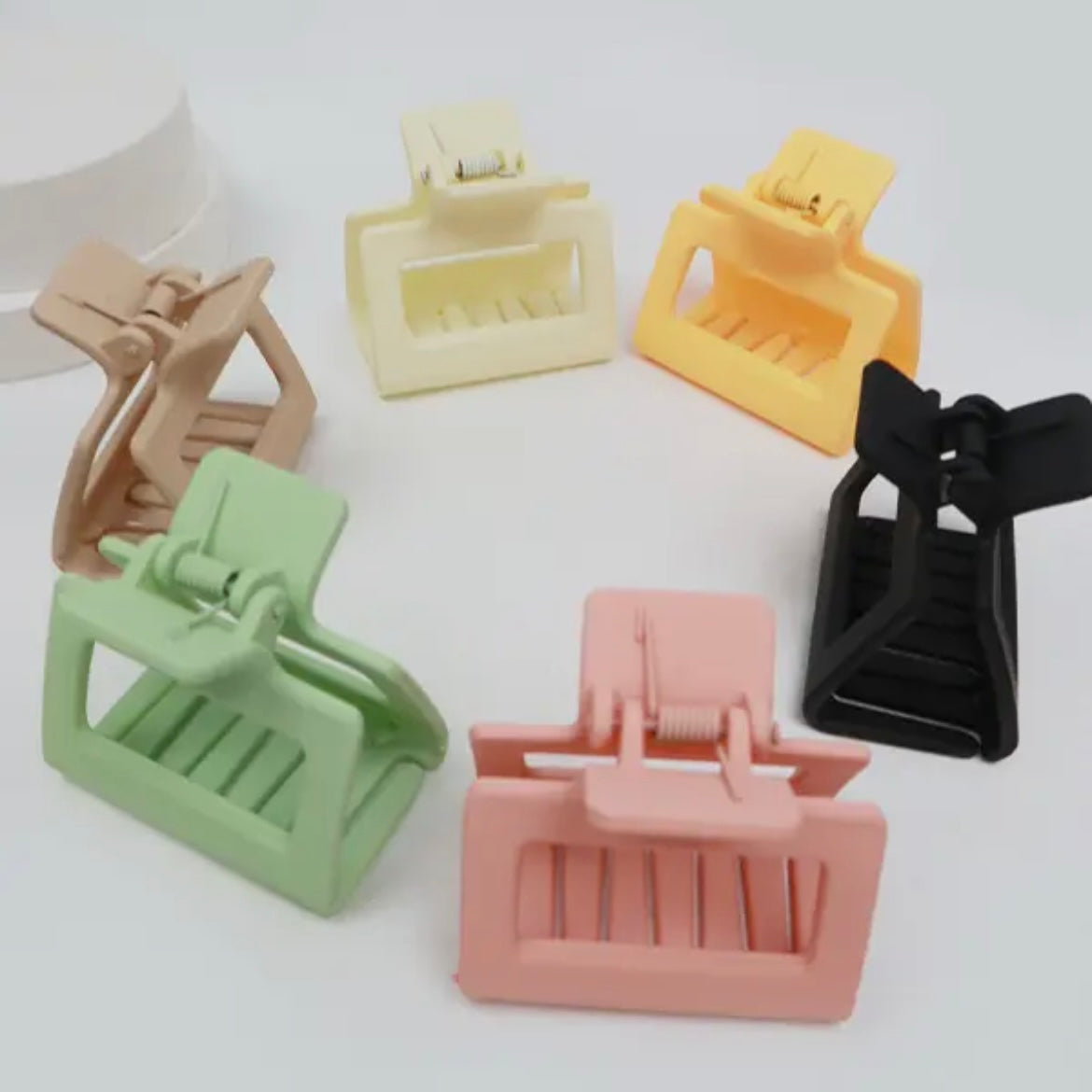 Small Matte Rectangle Hair Claw (2pk.)
