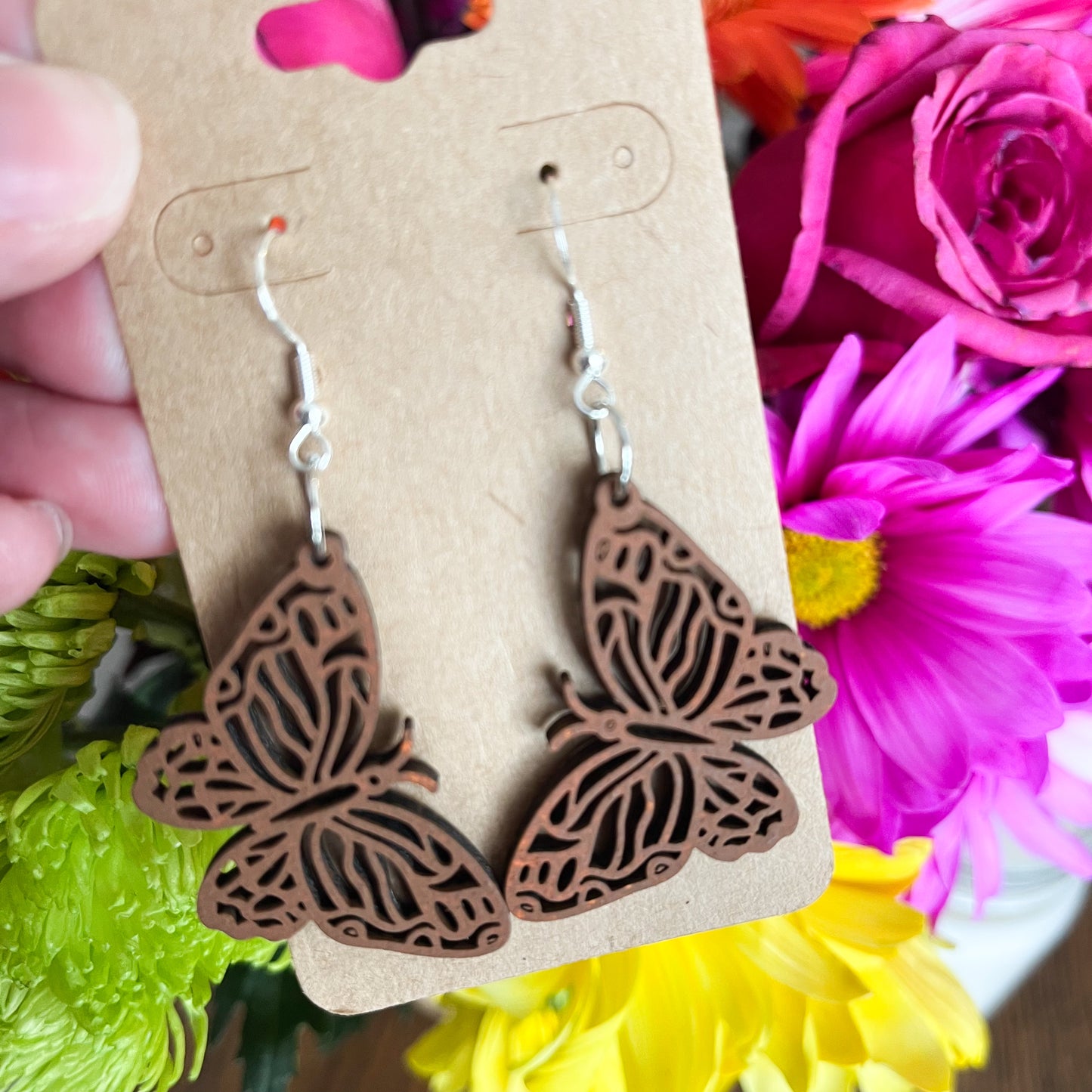 Butterfly Wooden Dangles