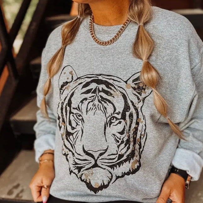 Golden Tiger Crewneck Sweatshirt