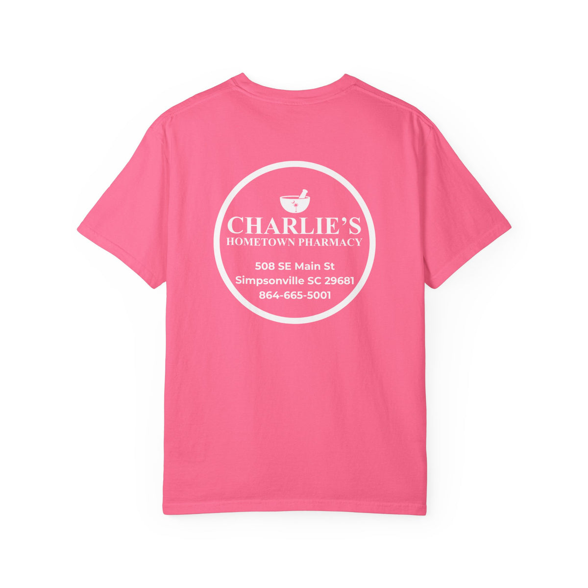 Pharmacy Logo T-Shirt — Charlie’s Hometown Pharmacy Logo Tee