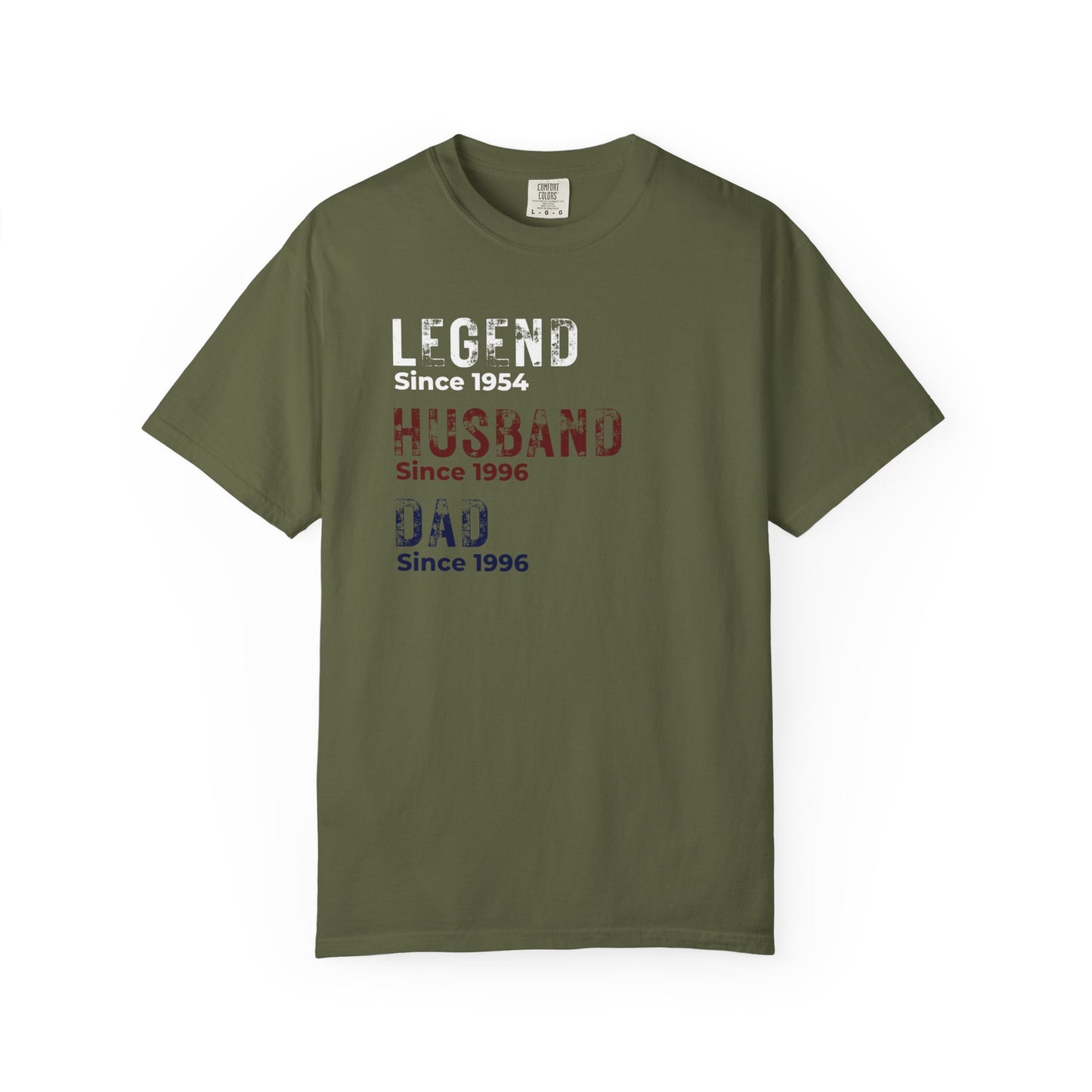 CUSTOM Legend, Husband, Dad T-Shirt — Vintage Tribute Tee