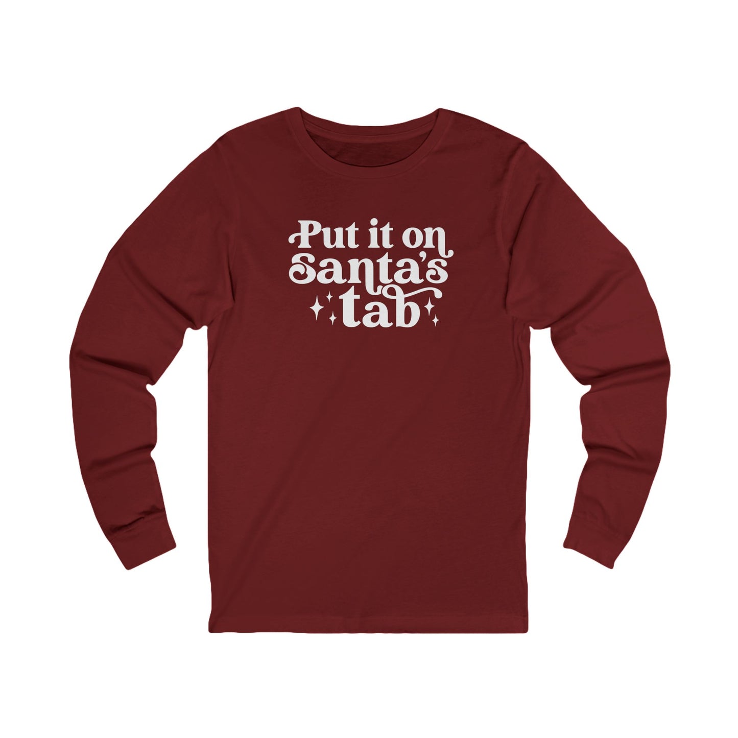 Put It on Santa's Tab Long-sleeve Tee