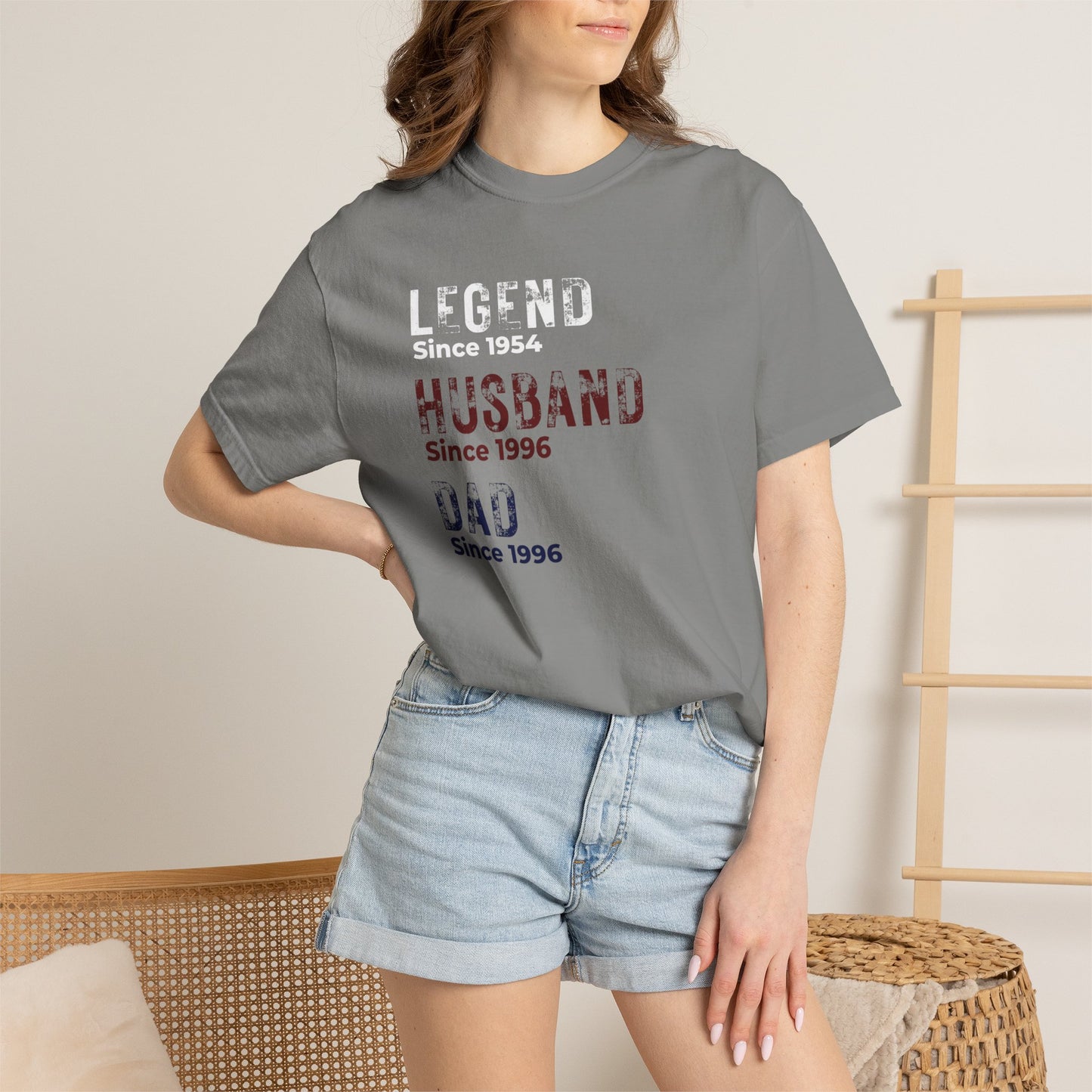 CUSTOM Legend, Husband, Dad T-Shirt — Vintage Tribute Tee