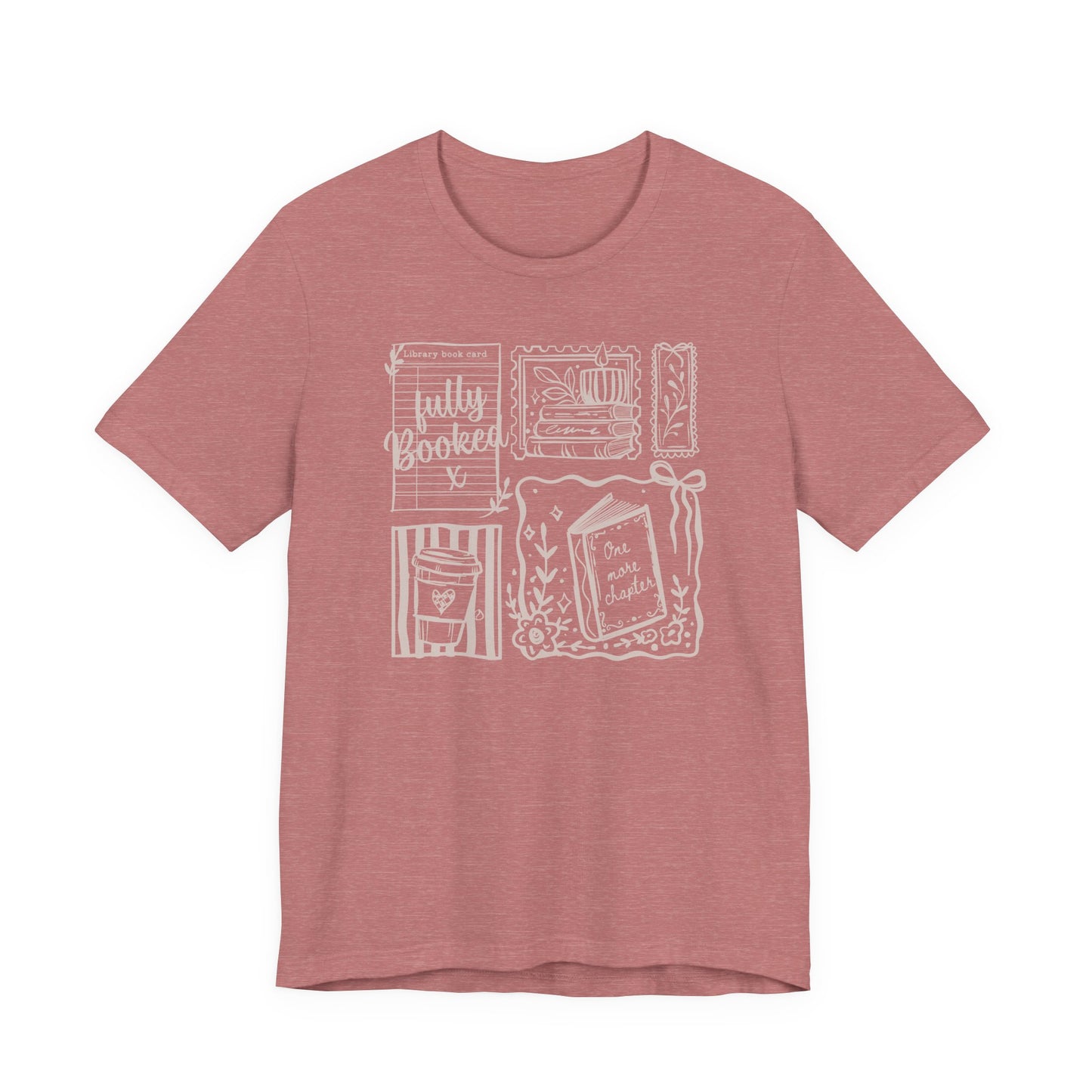 T-Shirt — "Fully Booked" Cozy Reading Graphic Tee