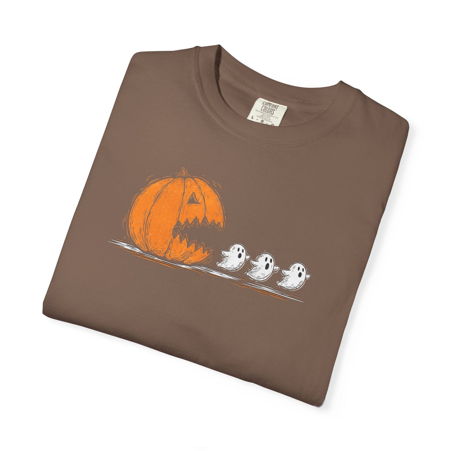 Halloween "Pac Man: Pumpkin Ghosts T-Shirt — Cute Trio Spooky Tee