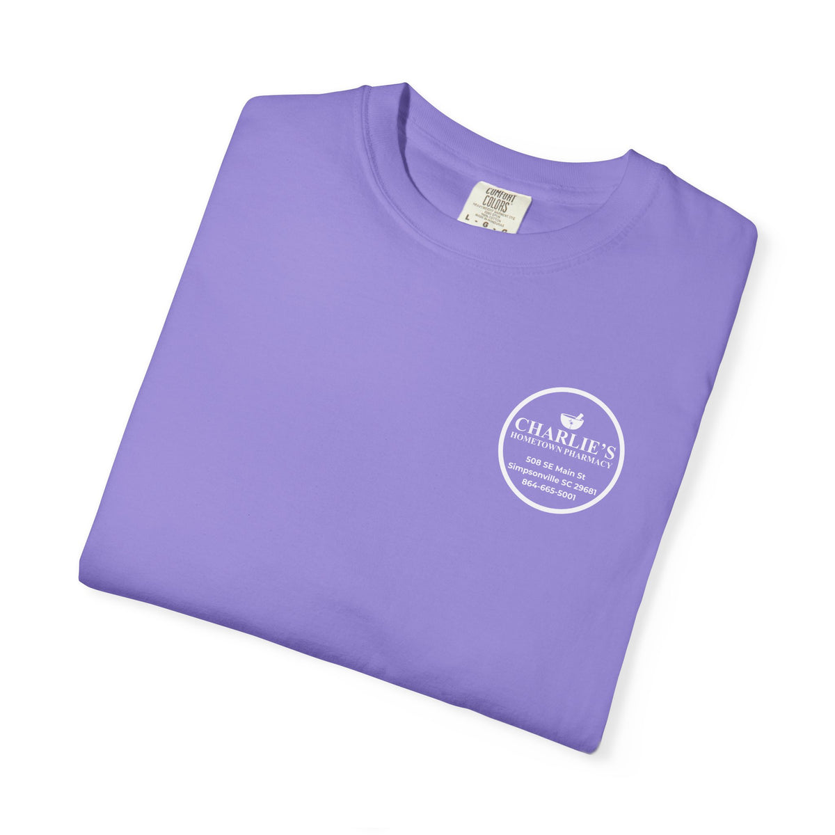 Pharmacy Logo T-Shirt — Charlie’s Hometown Pharmacy Logo Tee