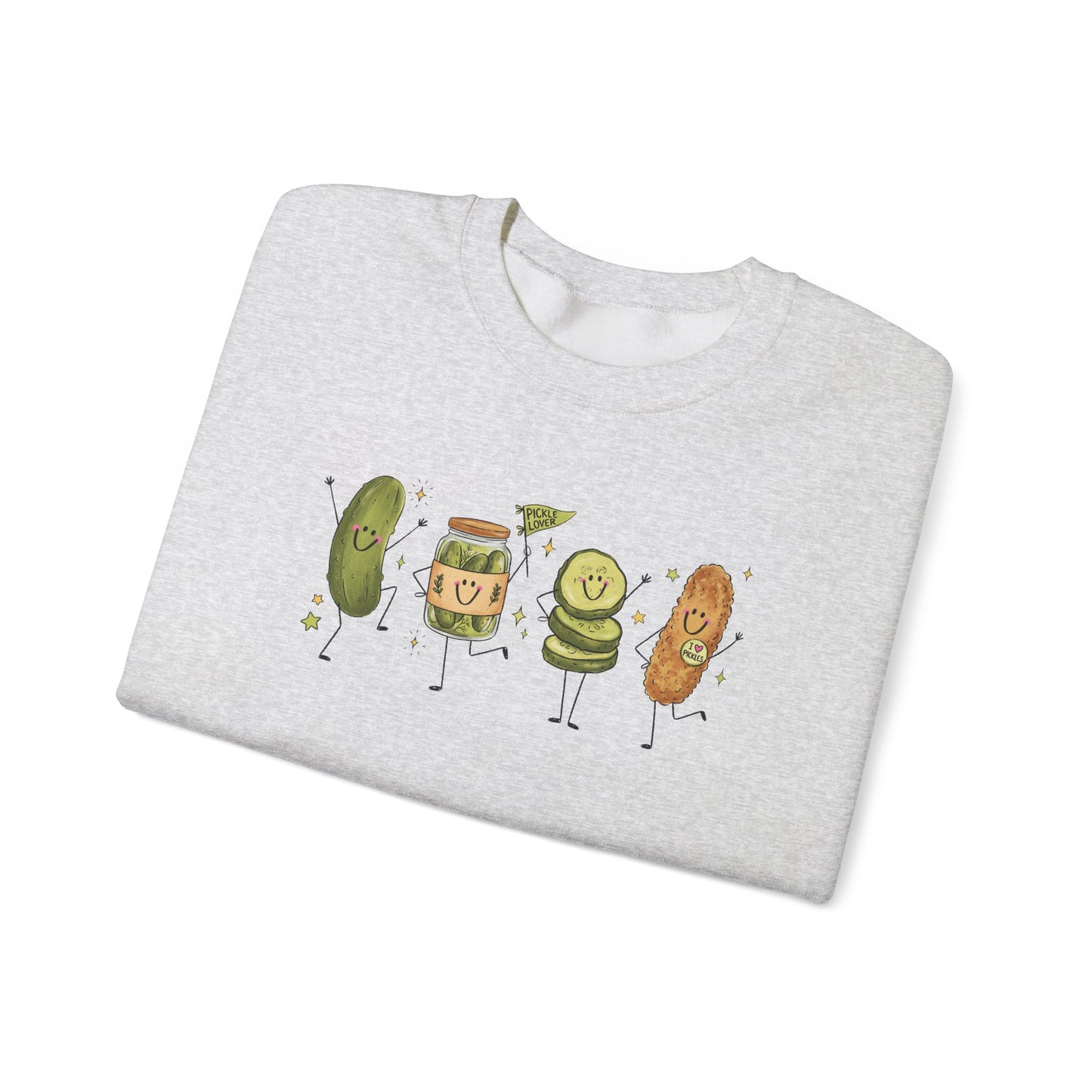 Pickle Friends Crewneck Sweatshirt — Pickle Lover Graphic