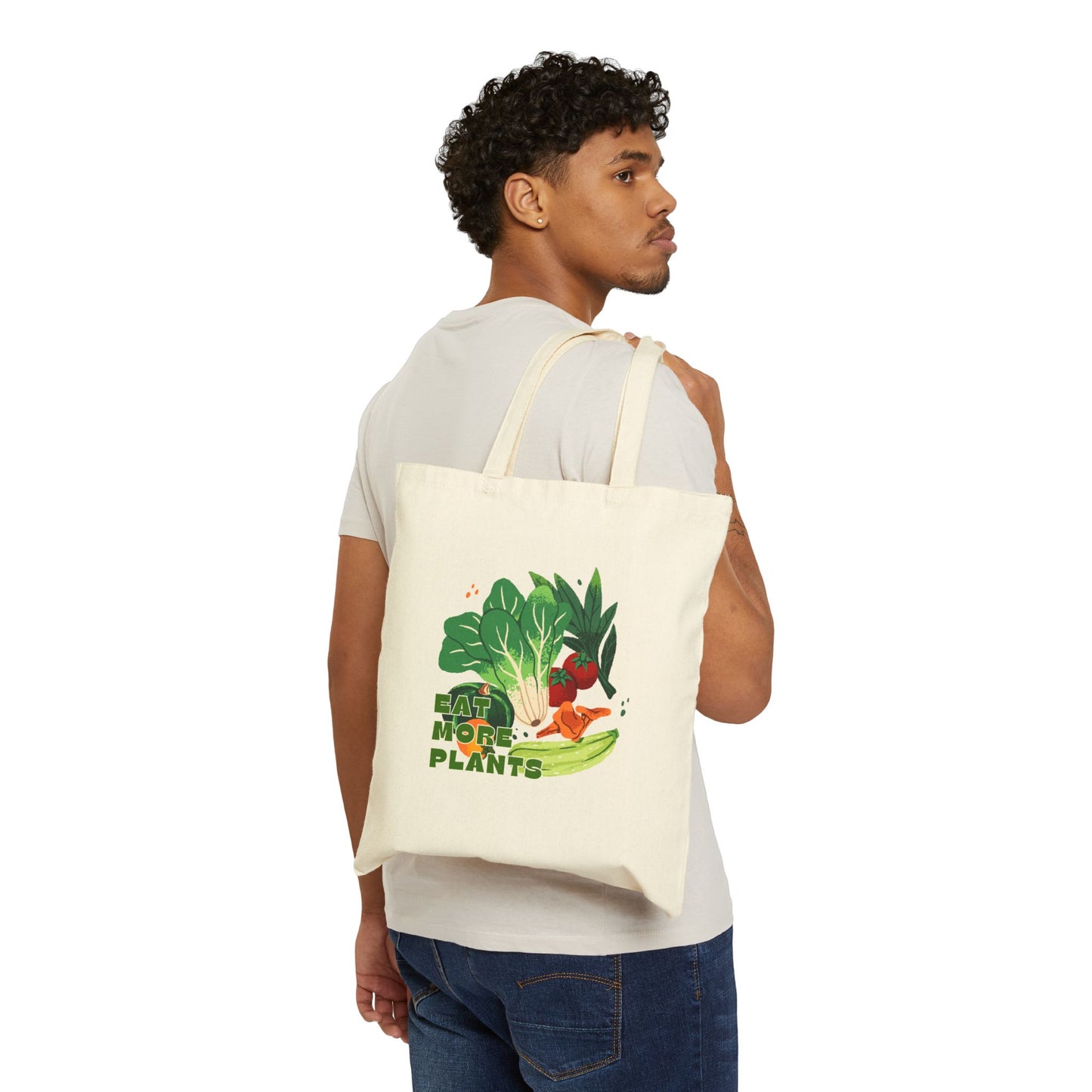 Tote Bag — Eat More Plants Canvas Grocery & Market Tote