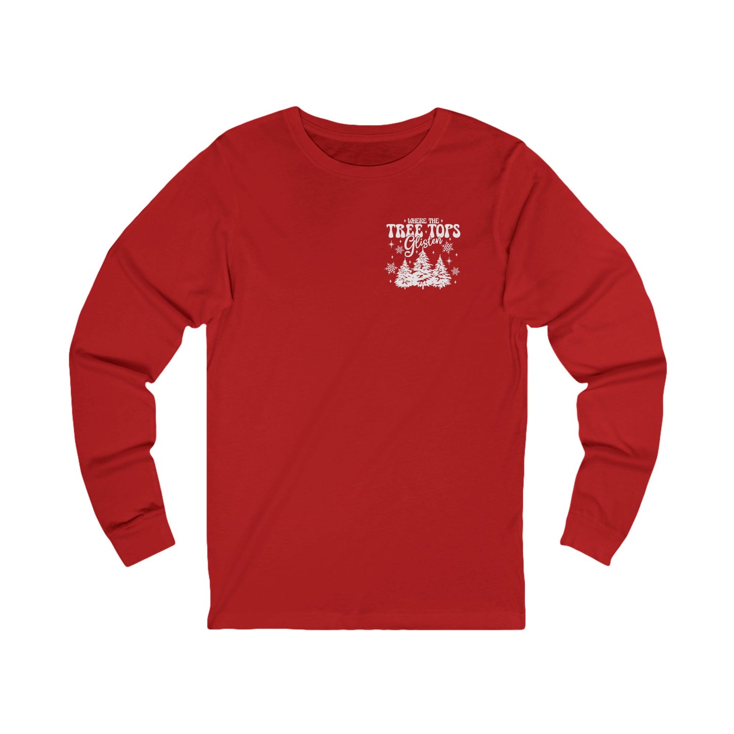 Where Treetops Glisten Long-sleeve Tee (White Design)