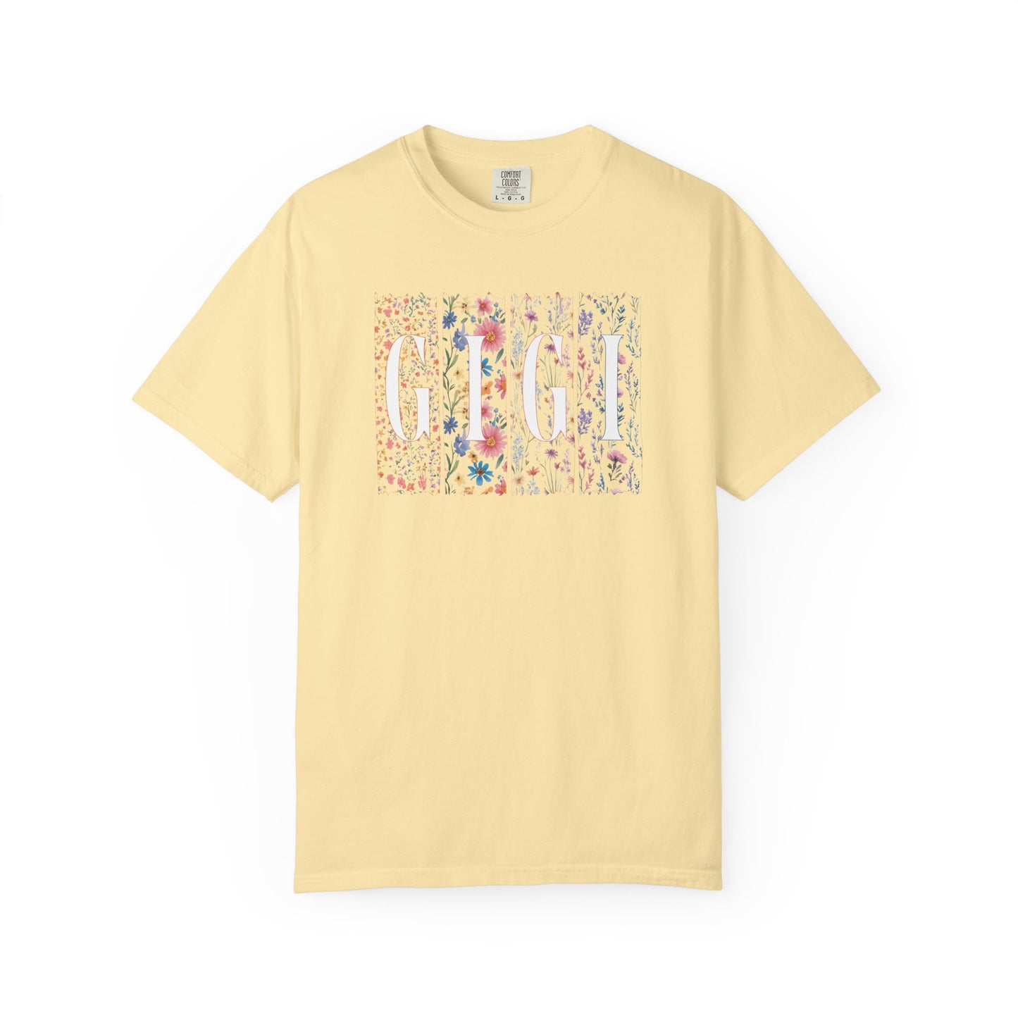"GiGi" Floral Meadow Graphic T-Shirt — Watercolor Wildflower Print