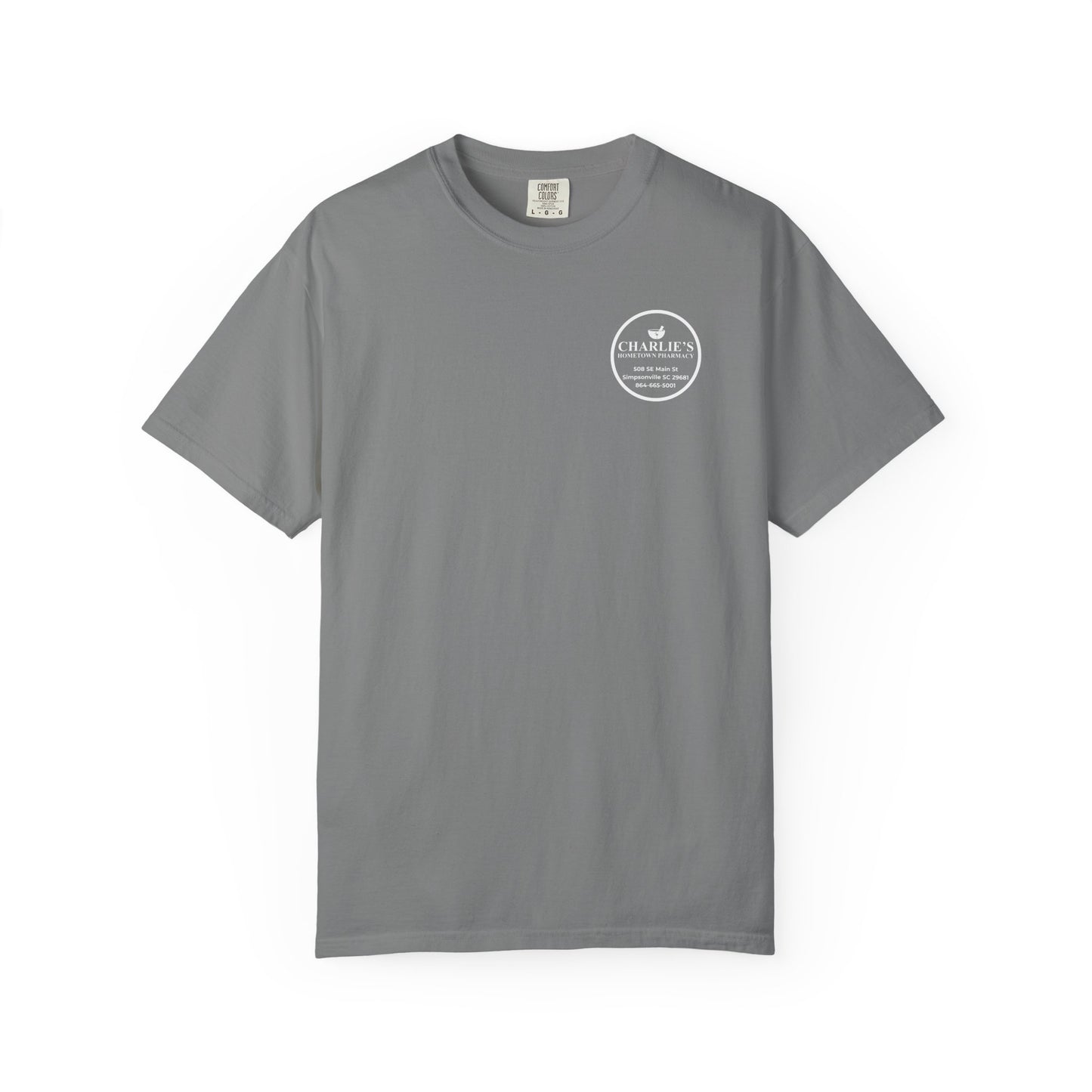 Pharmacy Logo T-Shirt — Charlie’s Hometown Pharmacy Logo Tee