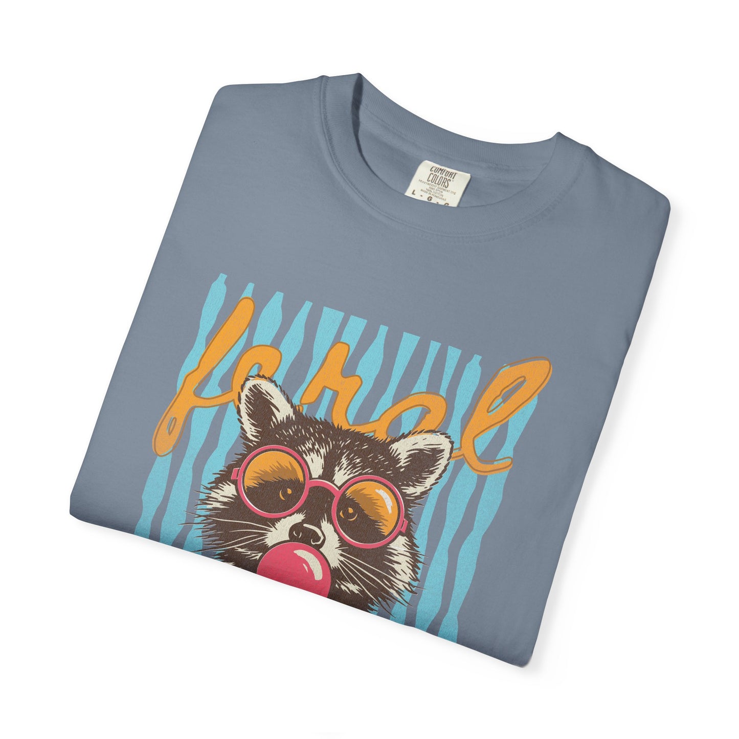 Raccoon Bubblegum Tee — Vintage Sunglasses Graphic T-Shirt