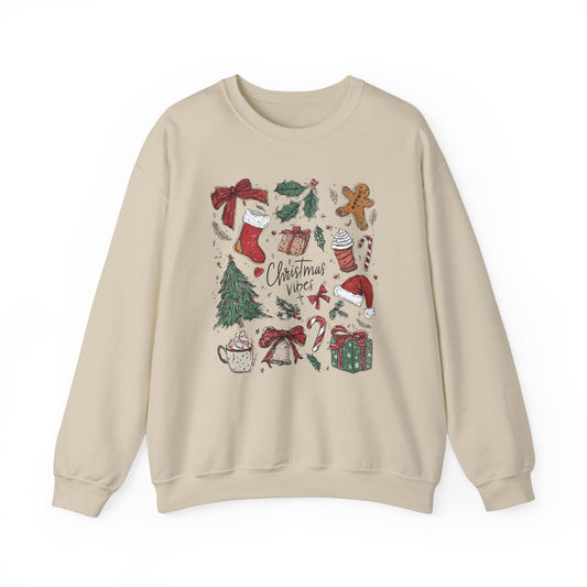 Christmas Doodles Crewneck Sweatshirt