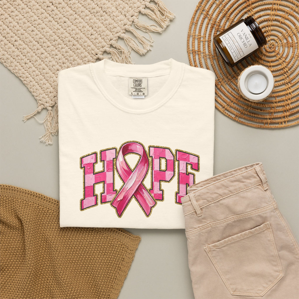 Hope Ribbon T-Shirt — Breast Cancer Awareness Tee