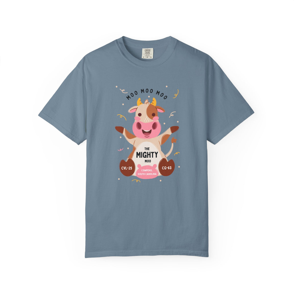 Mighty Moo Cow Graphic T-Shirt — Cute Farm Animal Tee