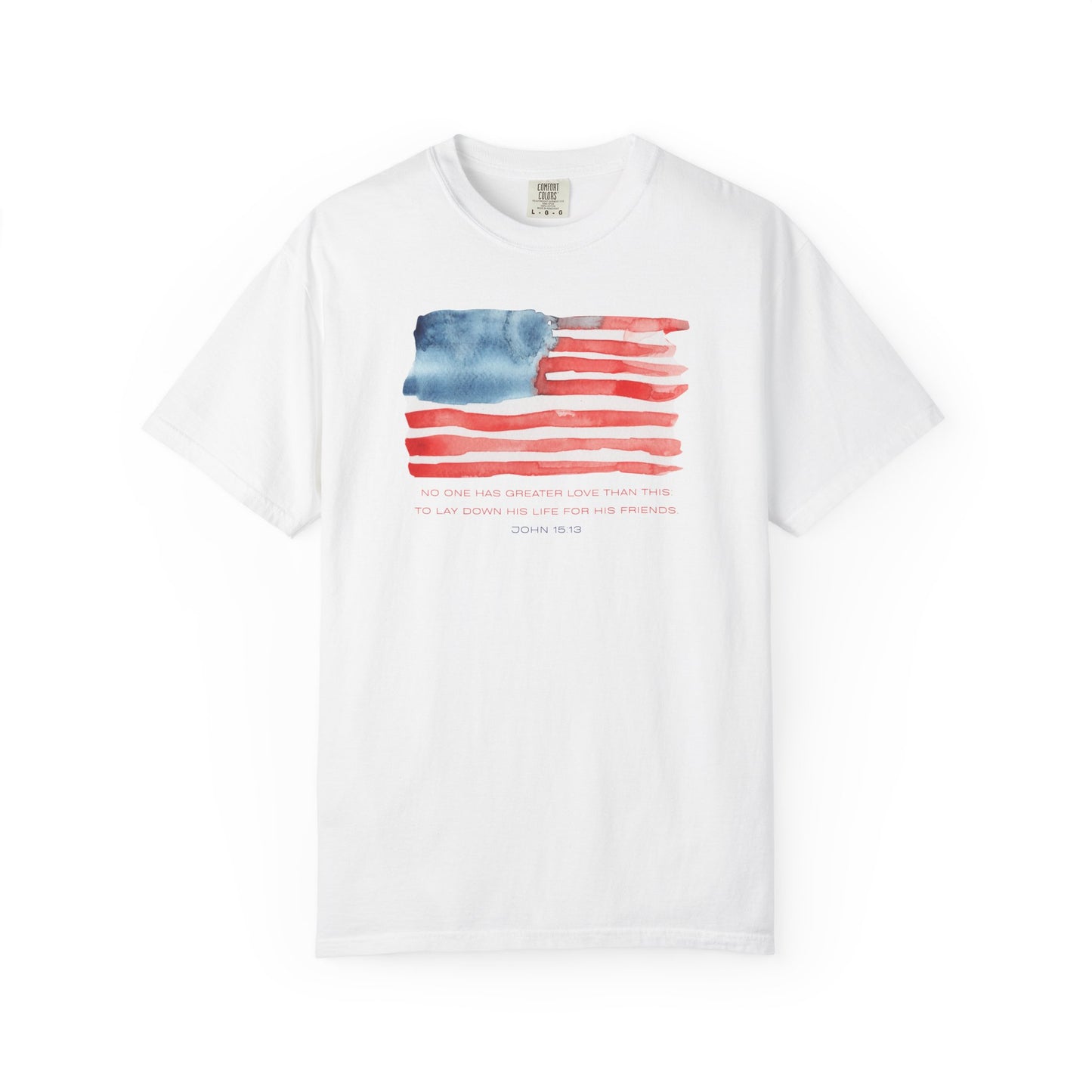 American Watercolor Flag T-Shirt