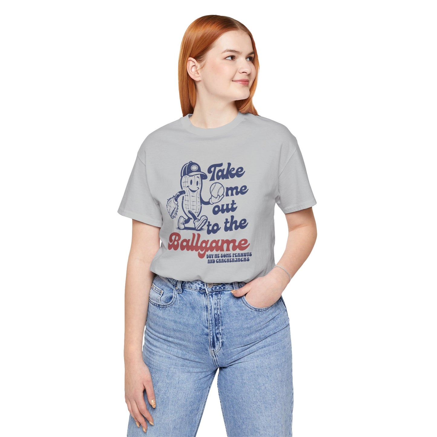 Baseball Tee — "Take Me Out to the Ballgame" Vintage Mascot T-Shirt
