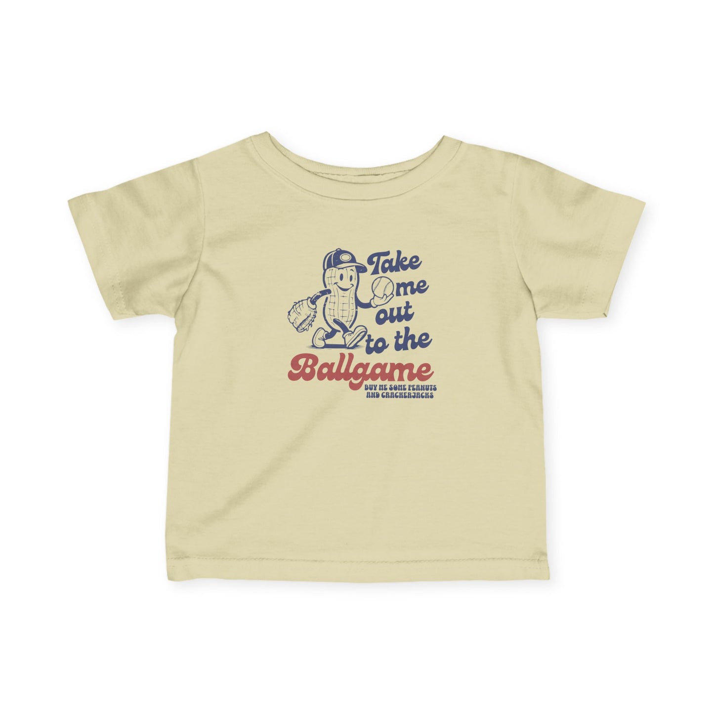 Infant Tee – "Take Me Out to the Ballgame" Vintage Baseball Bodysuit