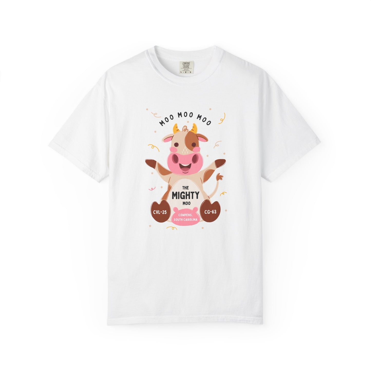 Mighty Moo Cow Graphic T-Shirt — Cute Farm Animal Tee