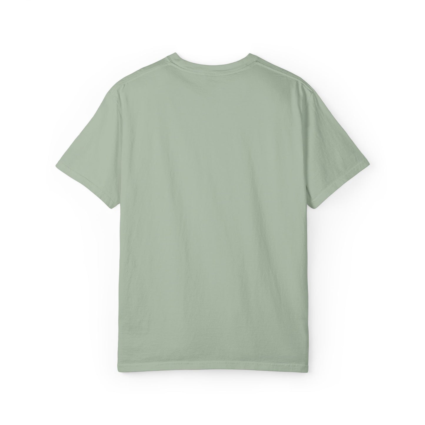"God Shed His Grace on Thee" Chest Embroidered Script Minimalist T‑Shirt — Subtle Pocket Text Design