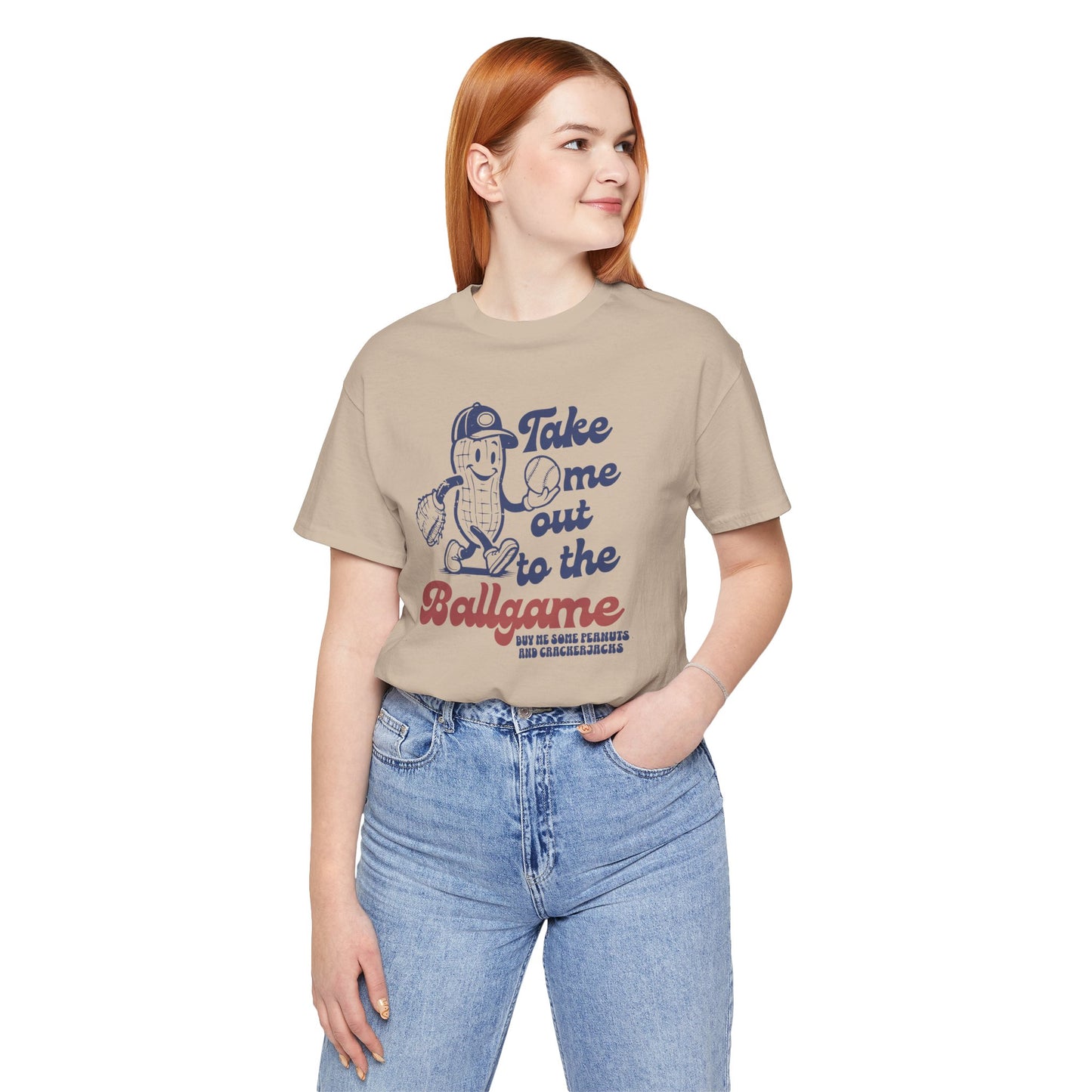 Baseball Tee — "Take Me Out to the Ballgame" Vintage Mascot T-Shirt