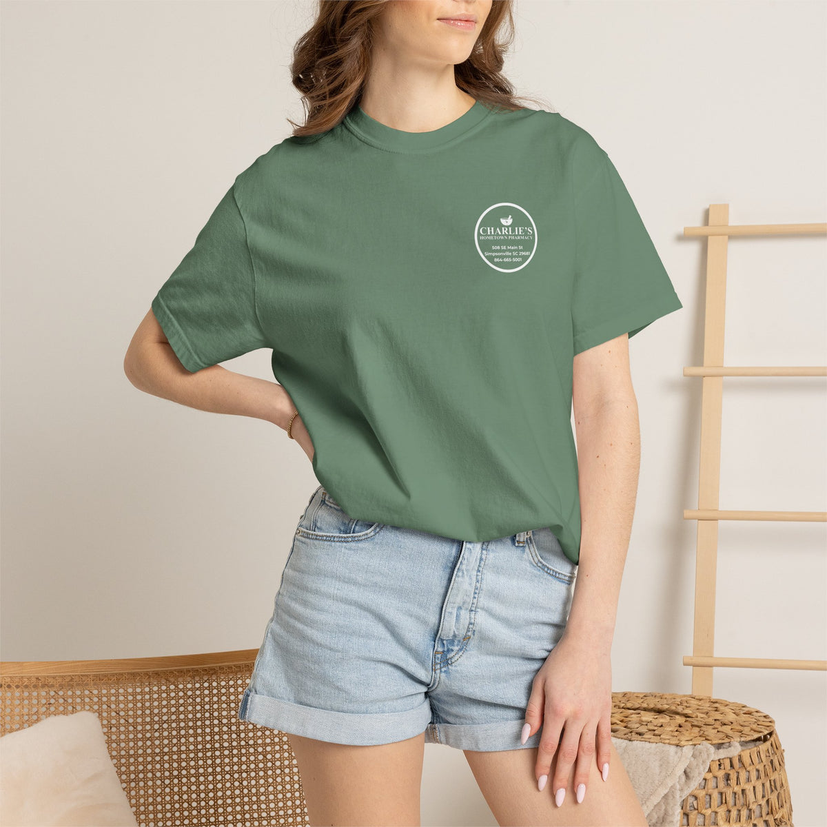 Pharmacy Logo T-Shirt — Charlie’s Hometown Pharmacy Logo Tee