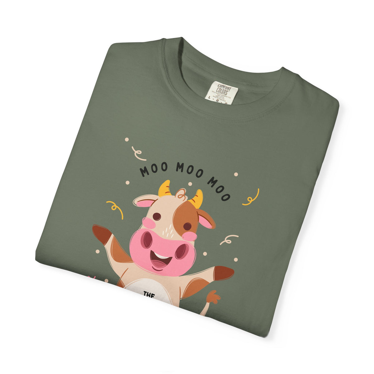 Mighty Moo Cow Graphic T-Shirt — Cute Farm Animal Tee