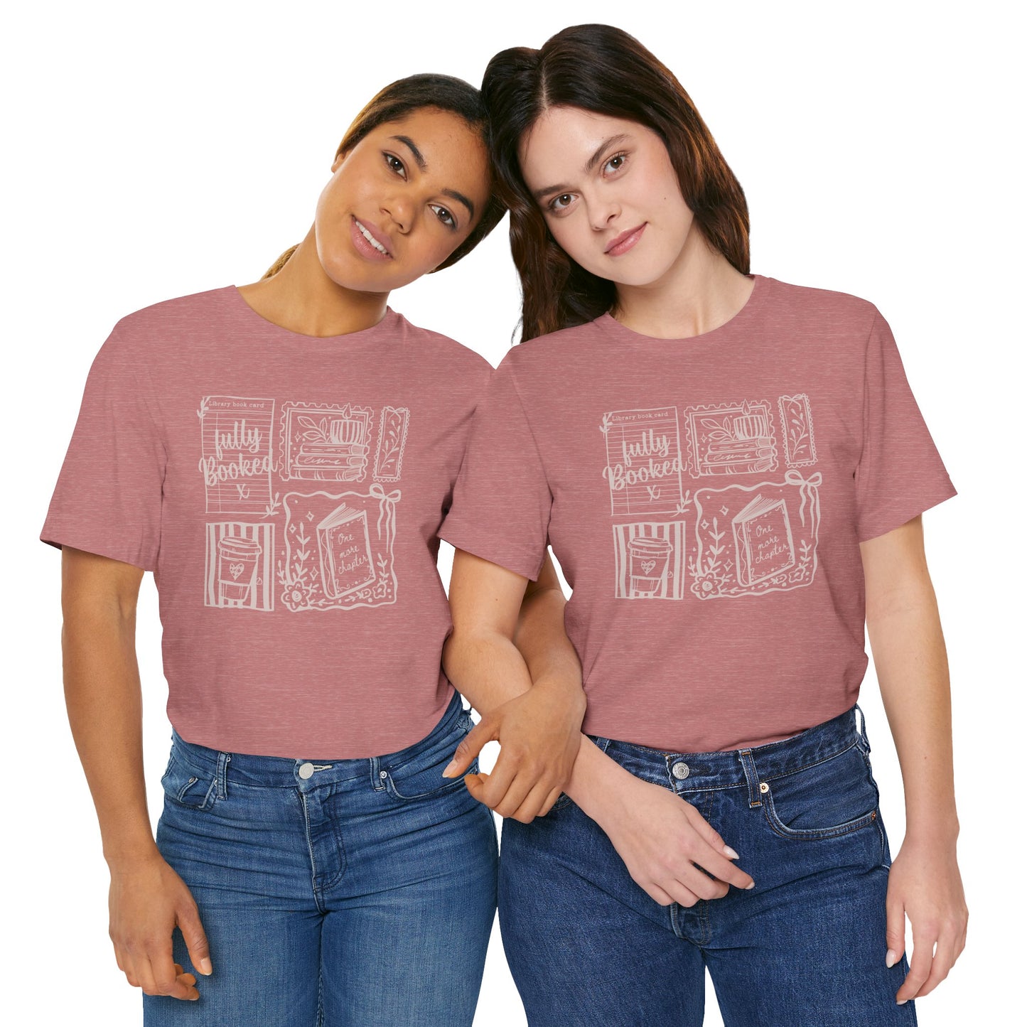 T-Shirt — "Fully Booked" Cozy Reading Graphic Tee