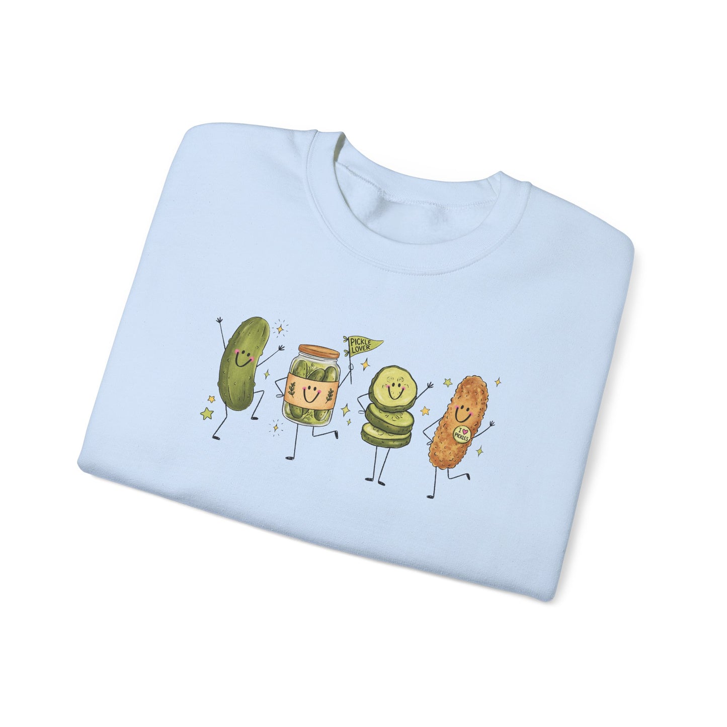 Pickle Friends Crewneck Sweatshirt — Pickle Lover Graphic