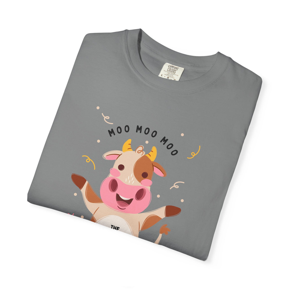 Mighty Moo Cow Graphic T-Shirt — Cute Farm Animal Tee