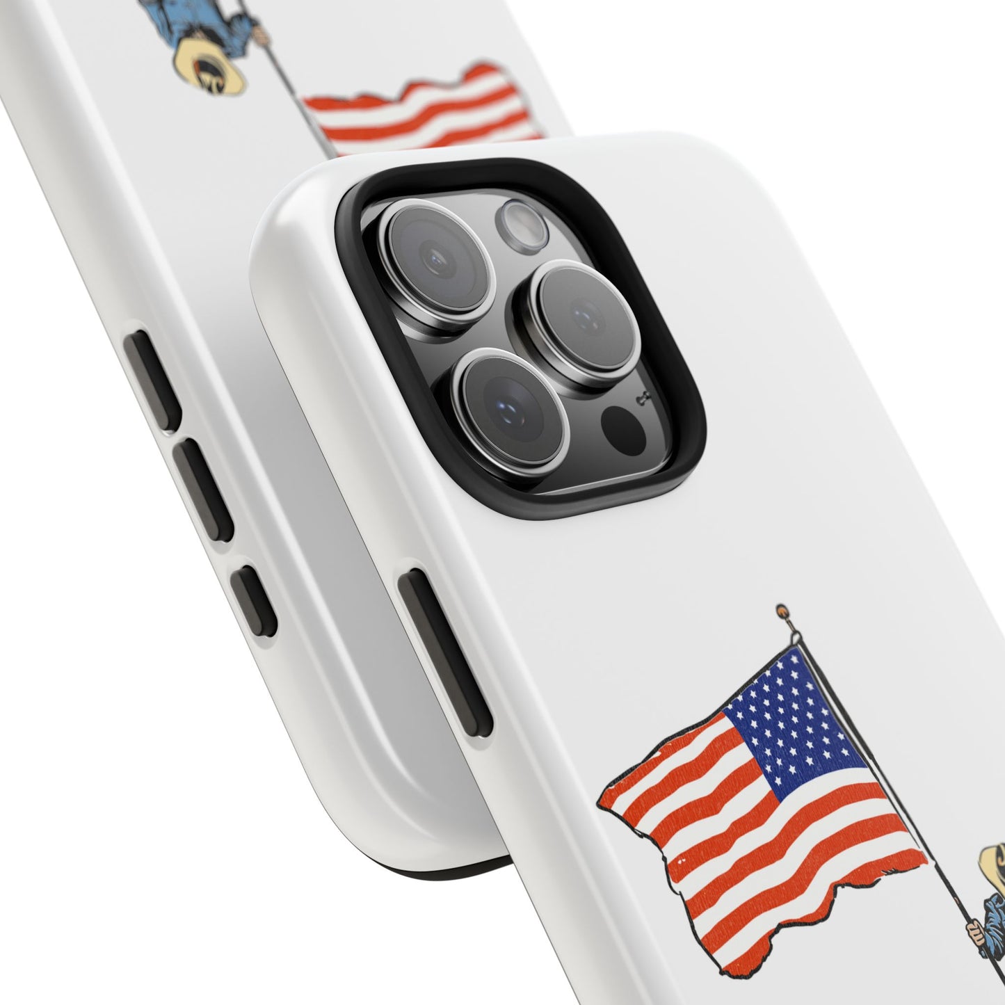 Rugged Western Phone Case — Cowboy Holding American Flag