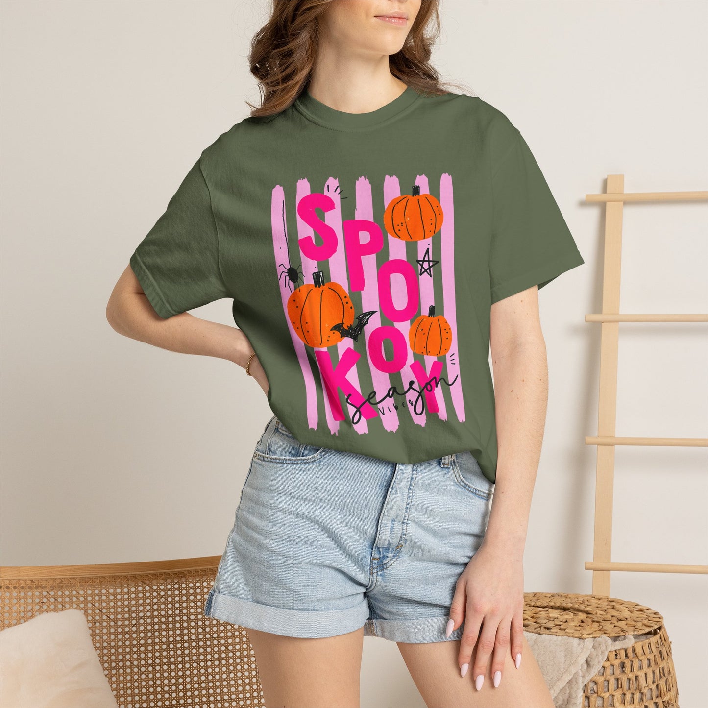 Spooky Season Vibes Pumpkin Tee