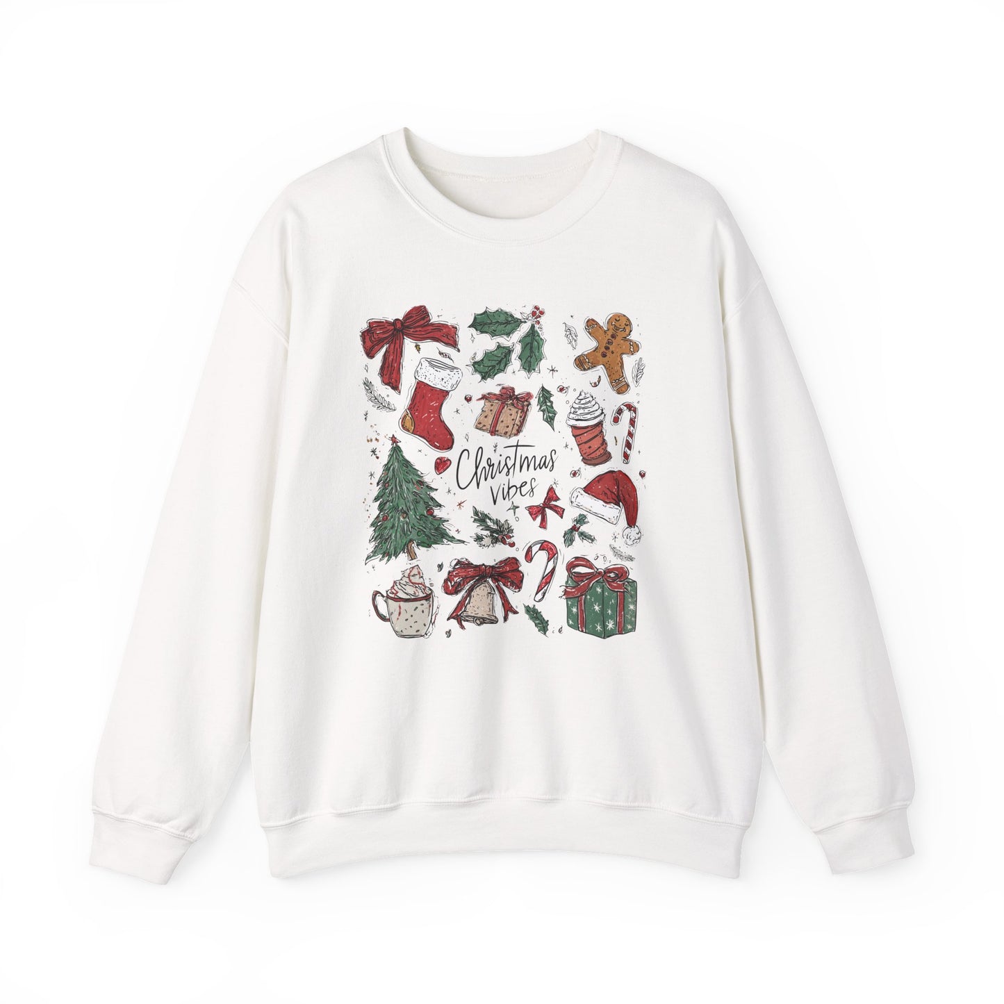 Christmas Doodles Crewneck Sweatshirt