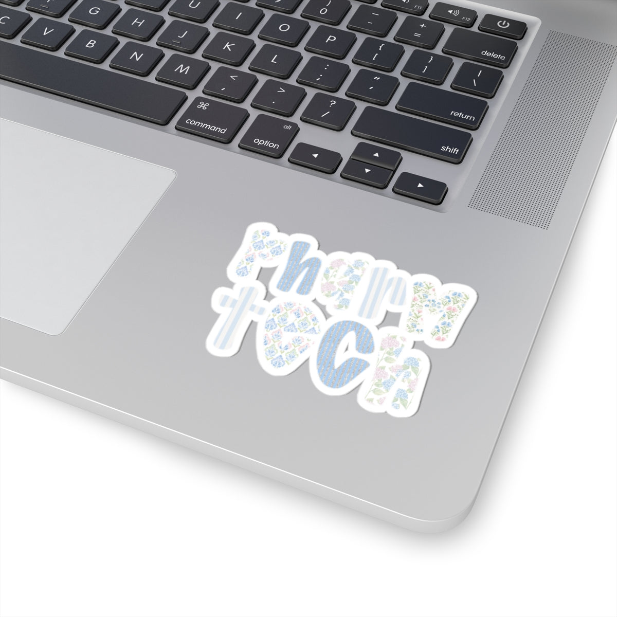Pharmacy Tech Floral Kiss-Cut Sticker — Cute Laptop & Water Bottle Decal for Pharmacy Technicians