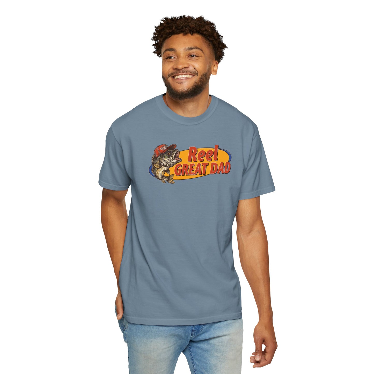 Reel Great Dad T-Shirt – Fishing Dad Graphic Tee