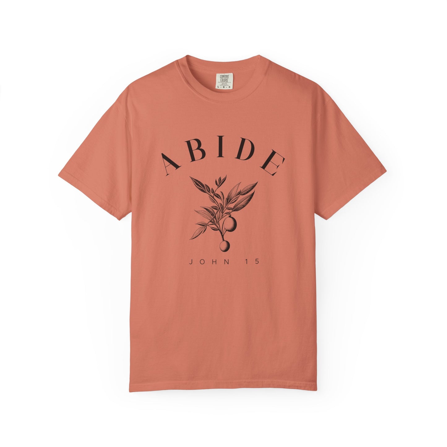 Abide Floral Tee — John 15 Inspirational T-Shirt