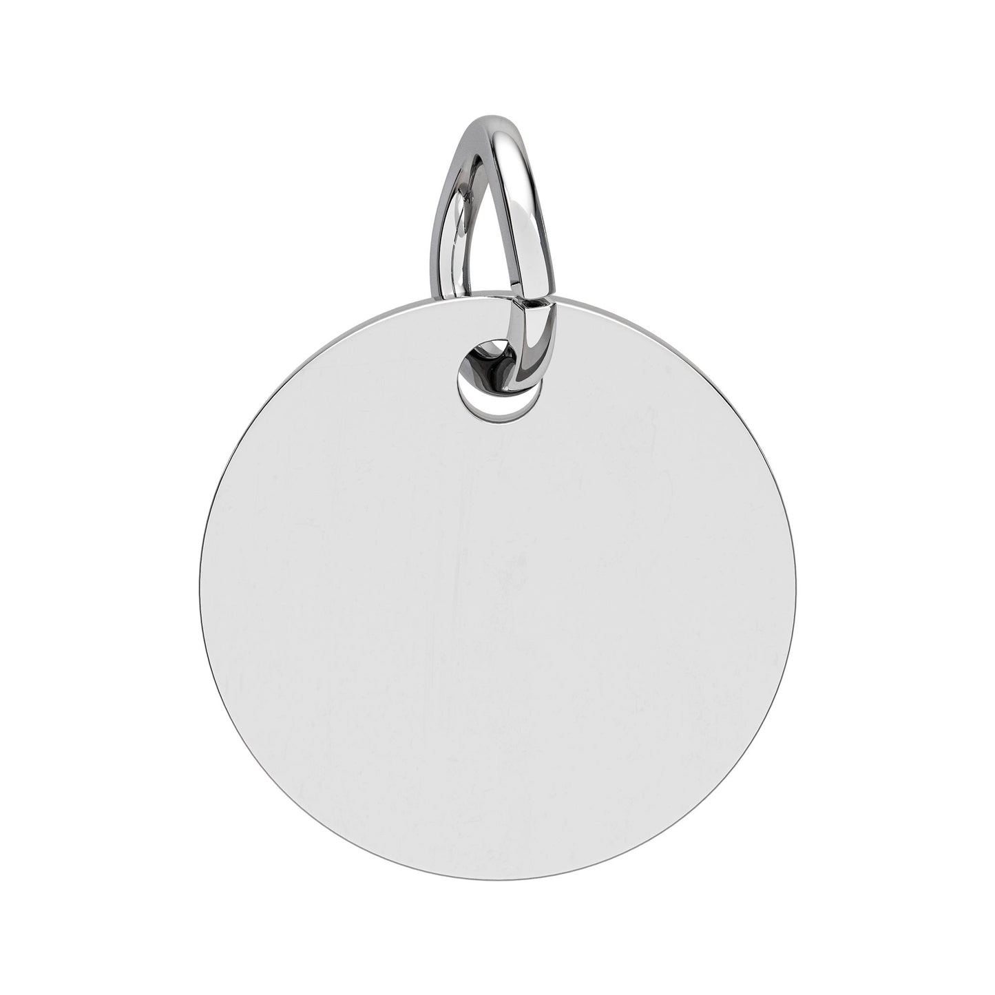 Engraved Birthstone Circle Charm 'MAMA' - Pendant Only