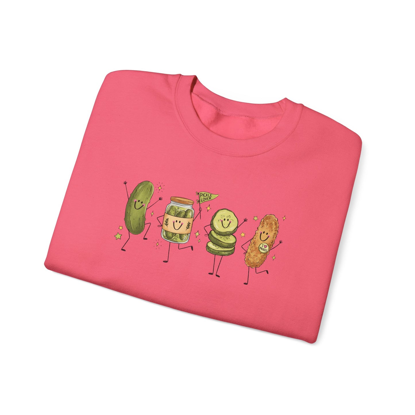 Pickle Friends Crewneck Sweatshirt — Pickle Lover Graphic