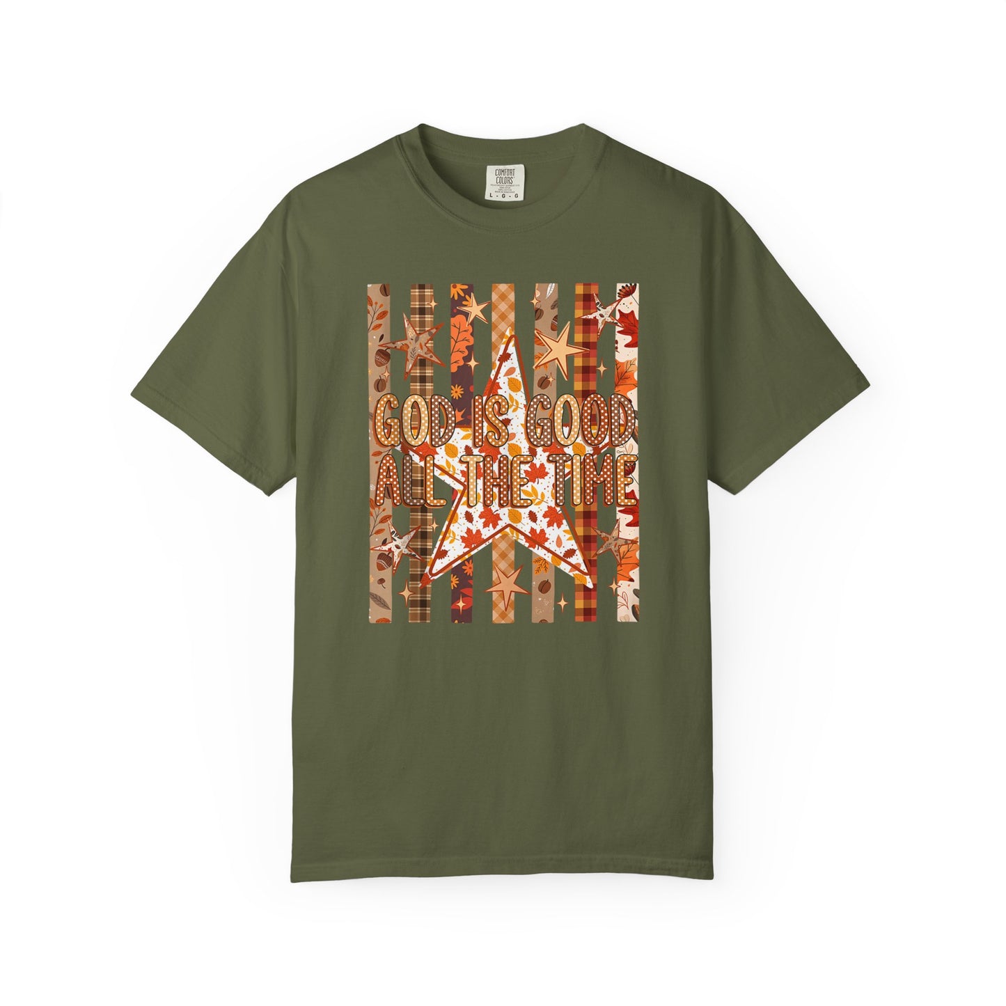 God Is Good All The Time T-Shirt — Autumn Leaves Christian Tee