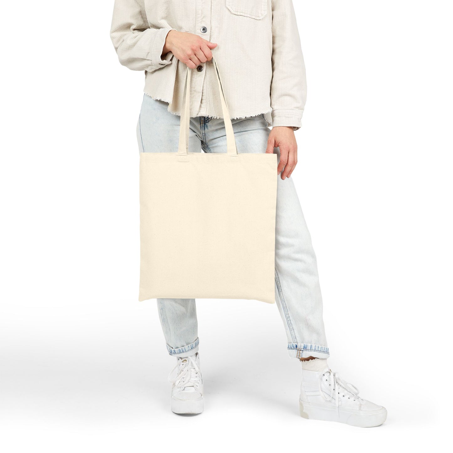 Salty Moms Beach Club Canvas Tote — Nautical Striped Eco Market Bag